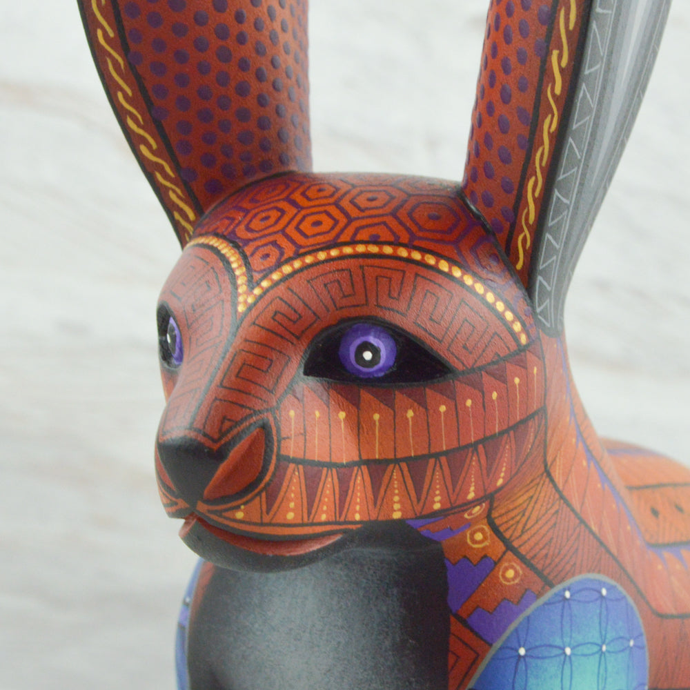 Rabbit Alebrije Oaxacan Wood Carving - Magia Mexica