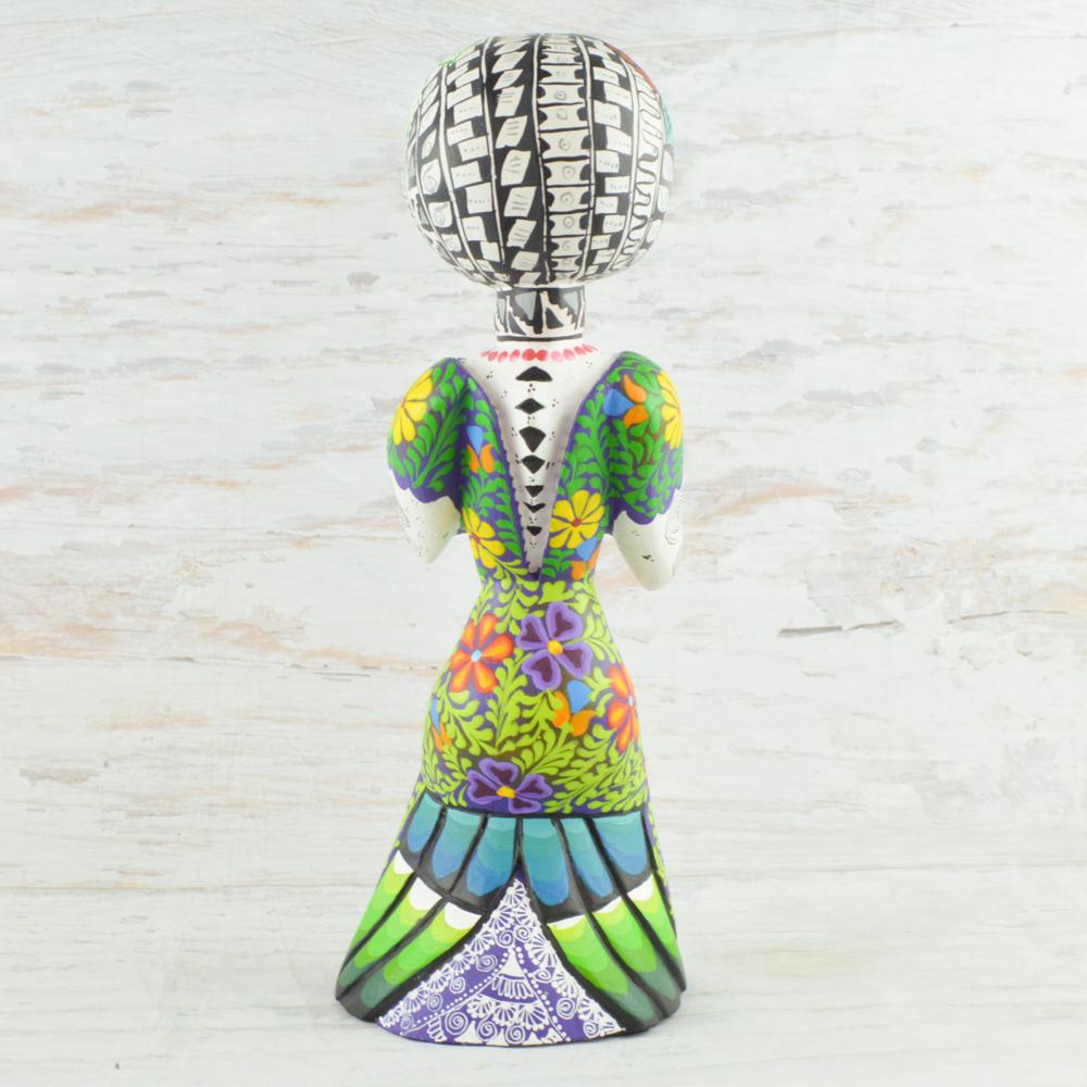 Catrina Alebrije Oaxacan Wood Carving - Alebrije Huichol Mexican Folk art magiamexica.com