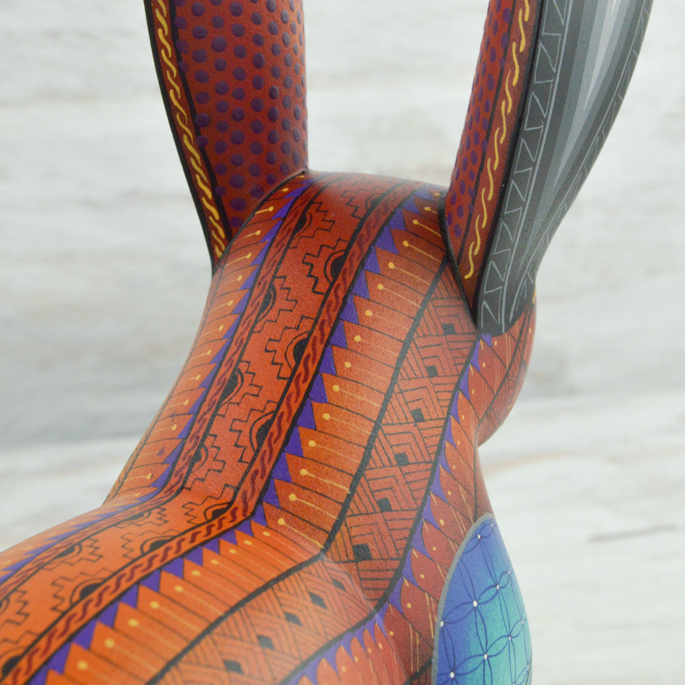 Rabbit Alebrije Oaxacan Wood Carving - Magia Mexica