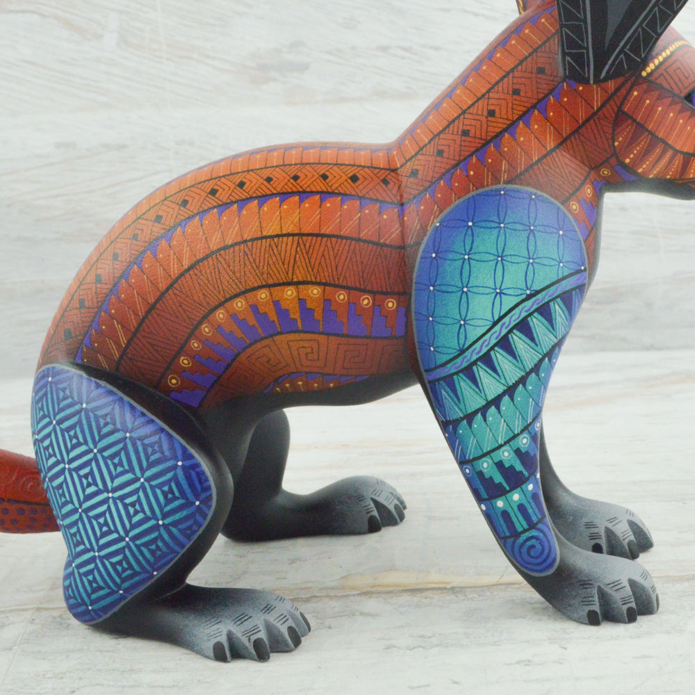 Rabbit Alebrije Oaxacan Wood Carving - Magia Mexica
