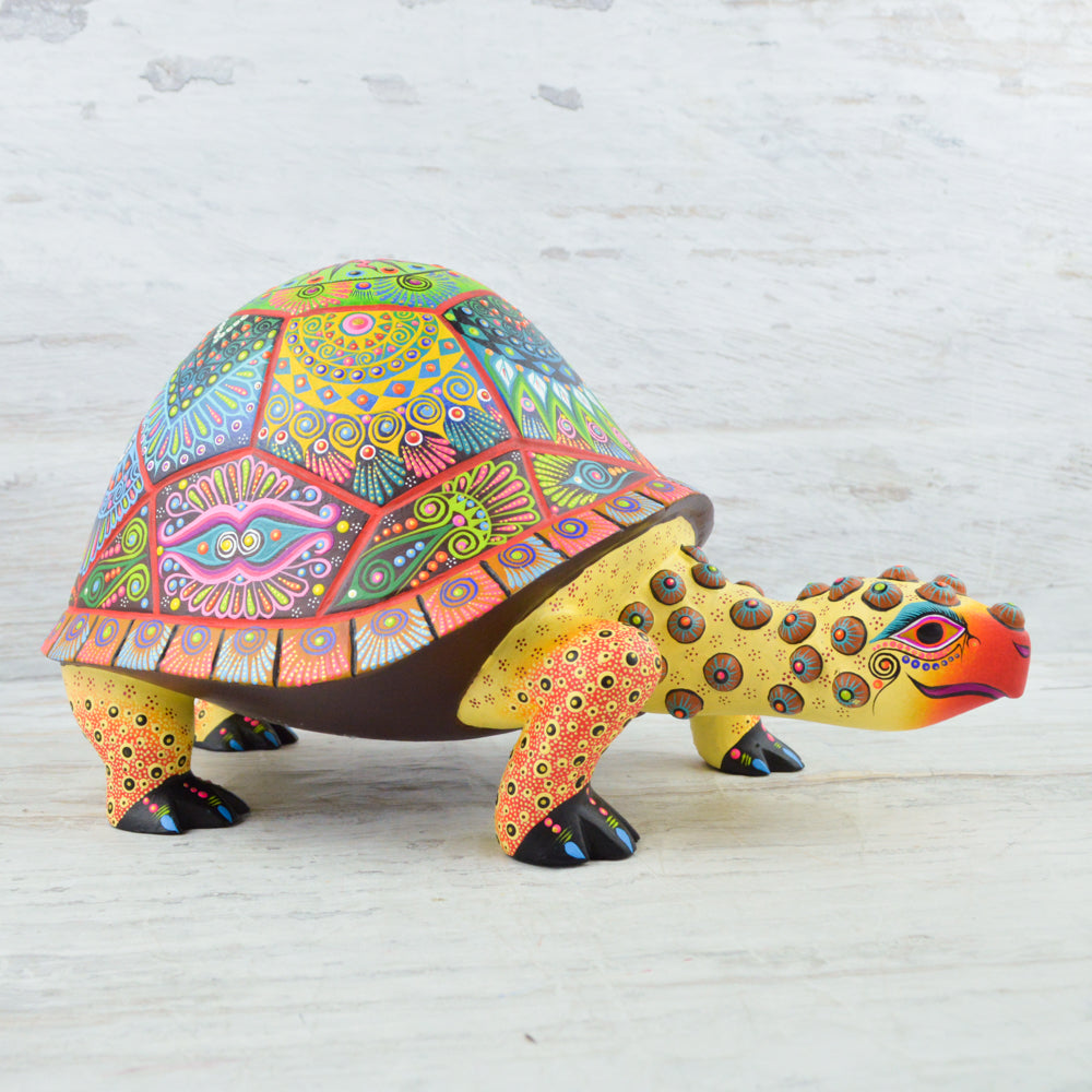 Turtle Alebrije Wood Carving Handcrafts - Magia Mexica