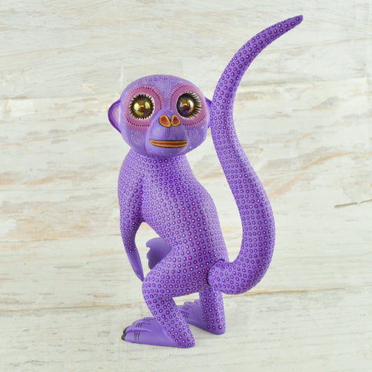 Monkey Alebrije Oaxacan Wood Carving - Alebrije Huichol Mexican Folk art magiamexica.com