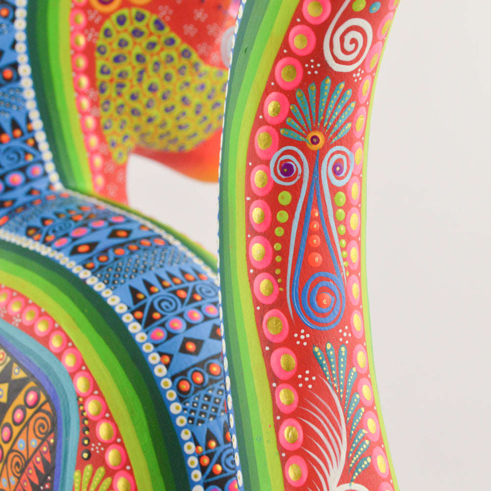 Cat Alebrije Oaxacan Wood Carving - magiamexica.com