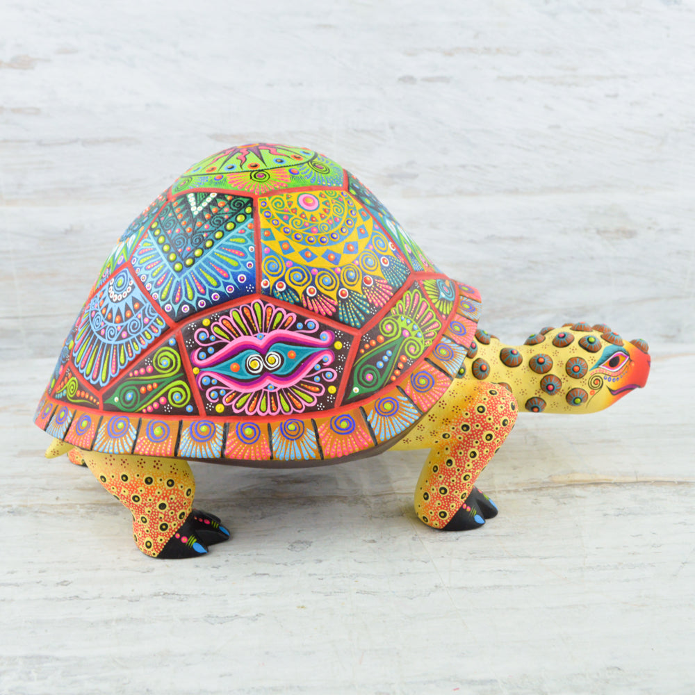 Turtle Alebrije Wood Carving Handcrafts - Magia Mexica