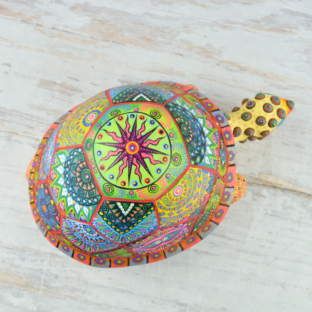 Turtle Alebrije Wood Carving Handcrafts - Magia Mexica