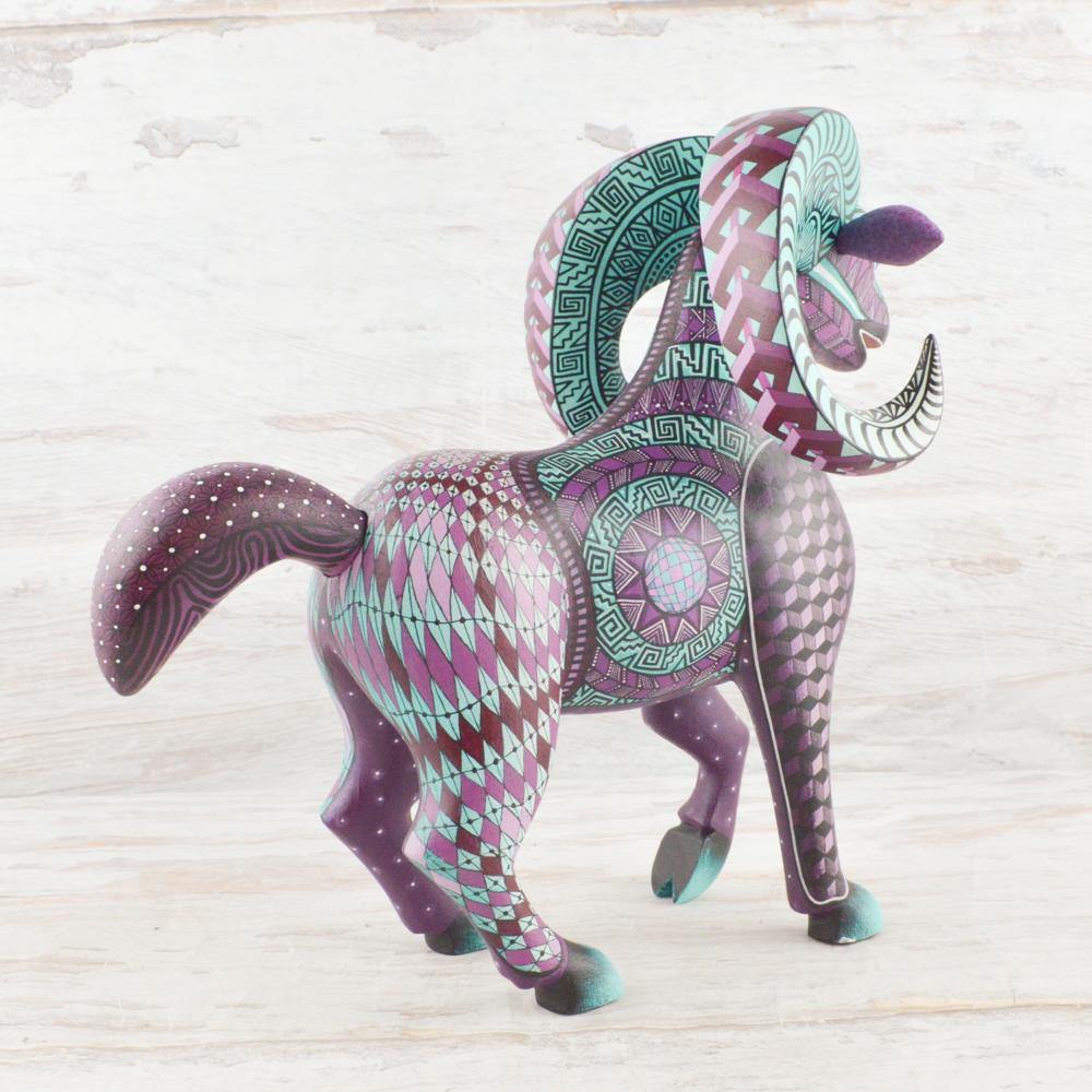 Alebrije Oaxacan Wood Carving Ram - Magia Mexica