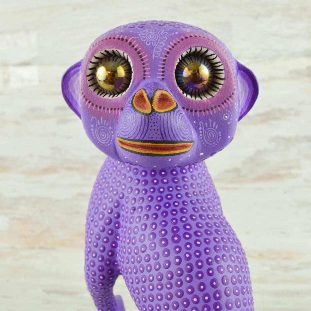 Monkey Alebrije Oaxacan Wood Carving - Alebrije Huichol Mexican Folk art magiamexica.com
