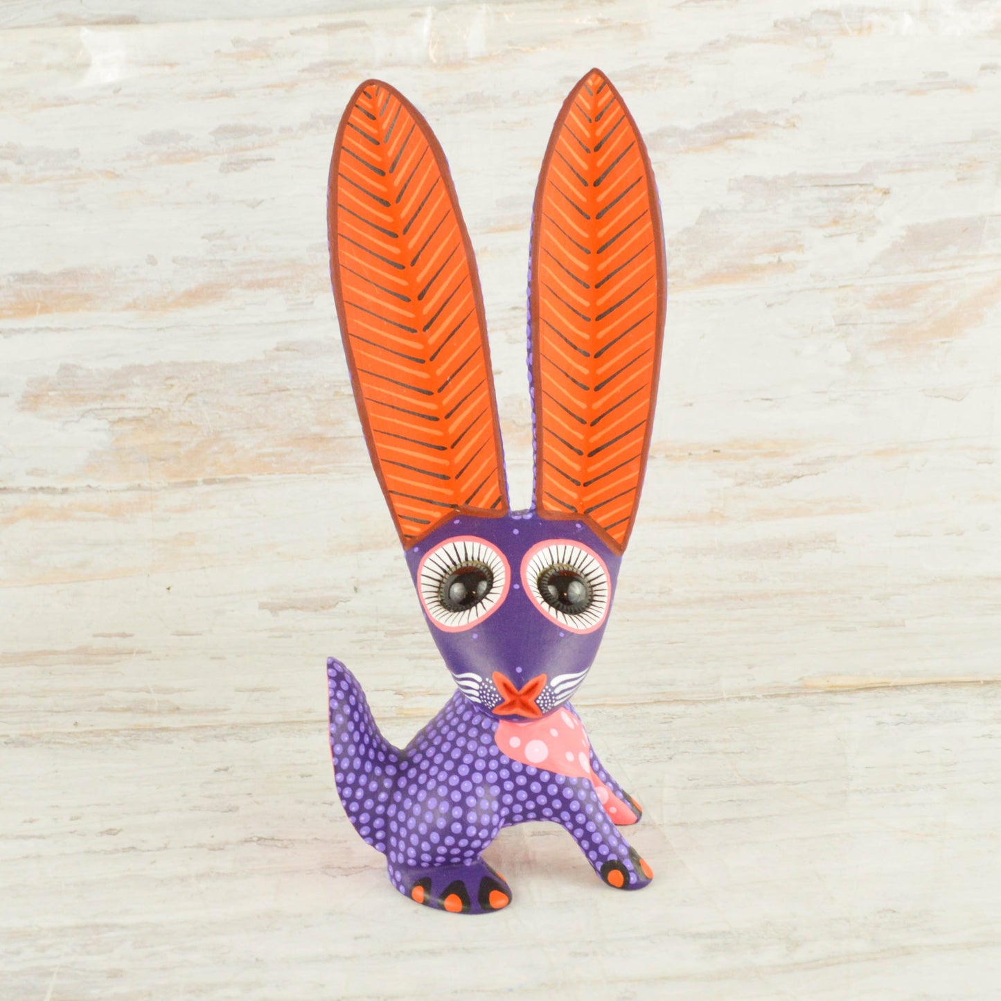 Rabbit Alebrije Oaxacan Wood Carving - Alebrije Huichol Mexican Folk art magiamexica.com