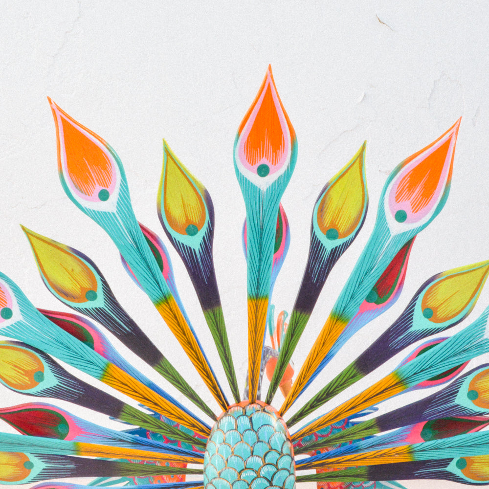 Peacock Alebrije Wood Carving - magiamexica.com