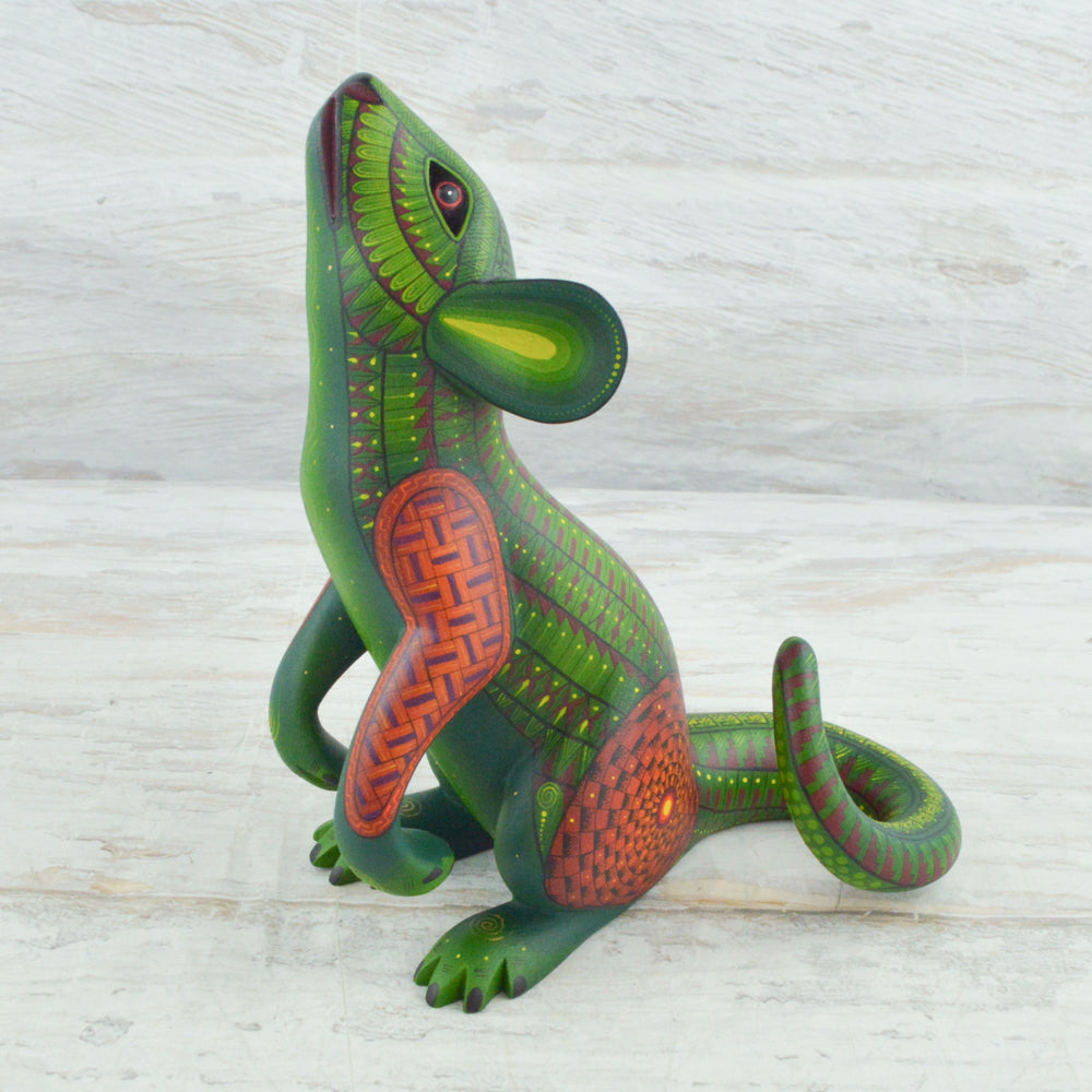 Mouse Alebrije Oaxacan Wood Carving - Magia Mexica