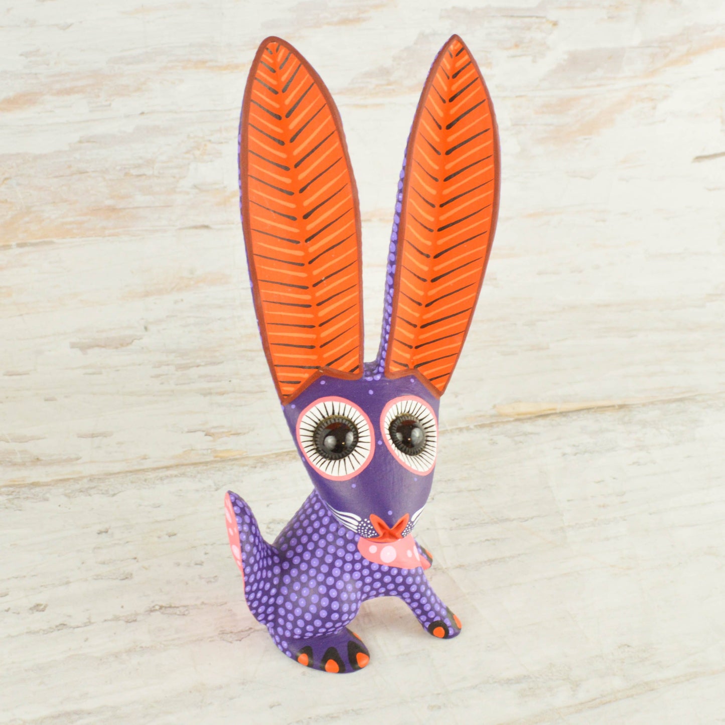 Rabbit Alebrije Oaxacan Wood Carving - Alebrije Huichol Mexican Folk art magiamexica.com