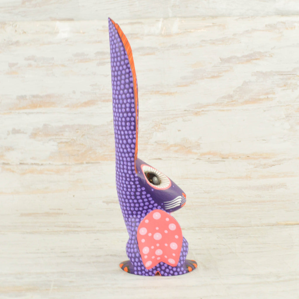 Rabbit Alebrije Oaxacan Wood Carving - Alebrije Huichol Mexican Folk art magiamexica.com