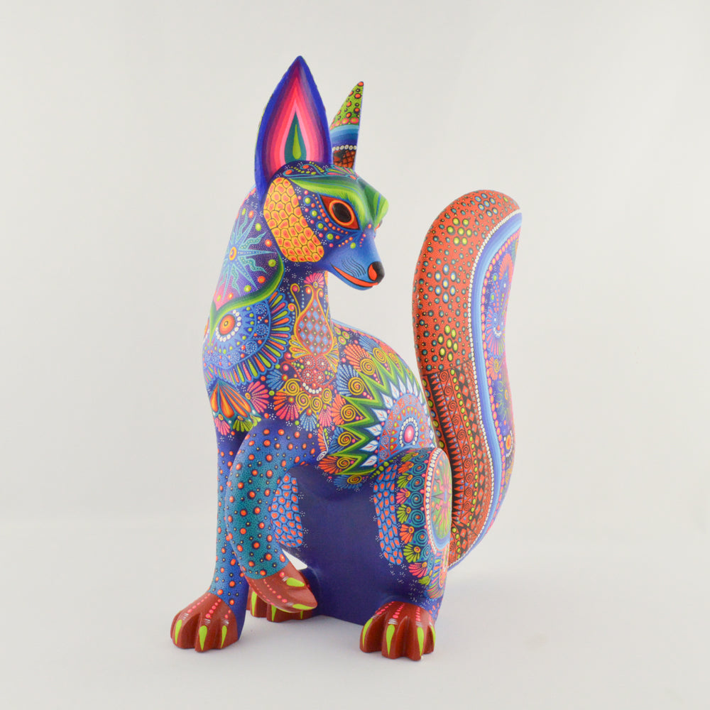 Fox Alebrije Oaxacan Wood Carving - magiamexica.com