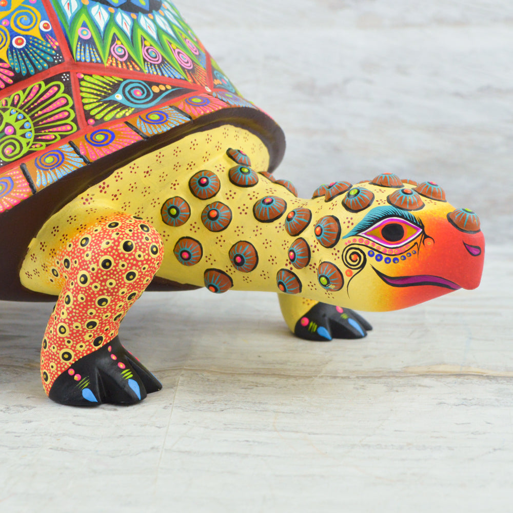Turtle Alebrije Wood Carving Handcrafts - Magia Mexica