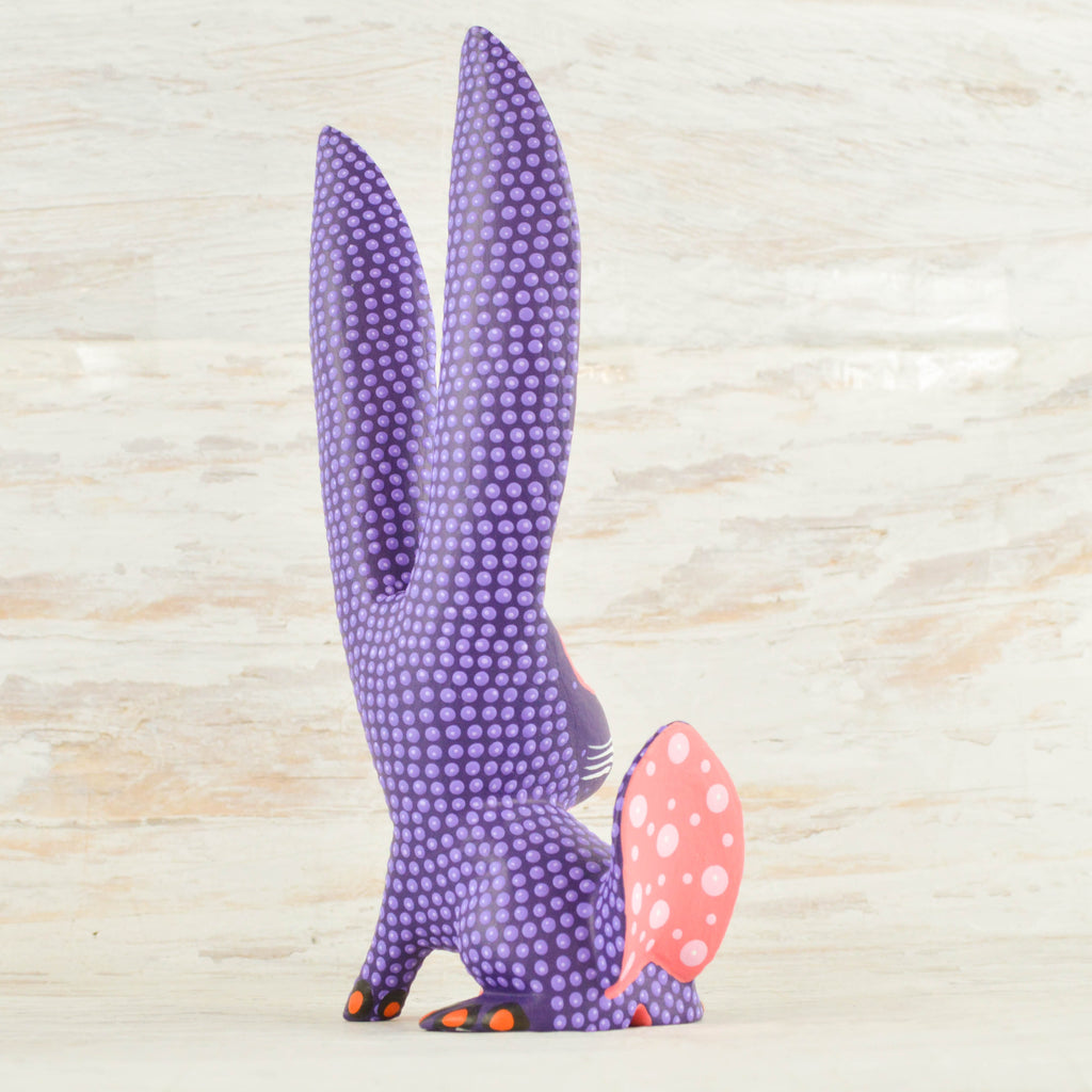 Rabbit Alebrije Oaxacan Wood Carving - Alebrije Huichol Mexican Folk art magiamexica.com