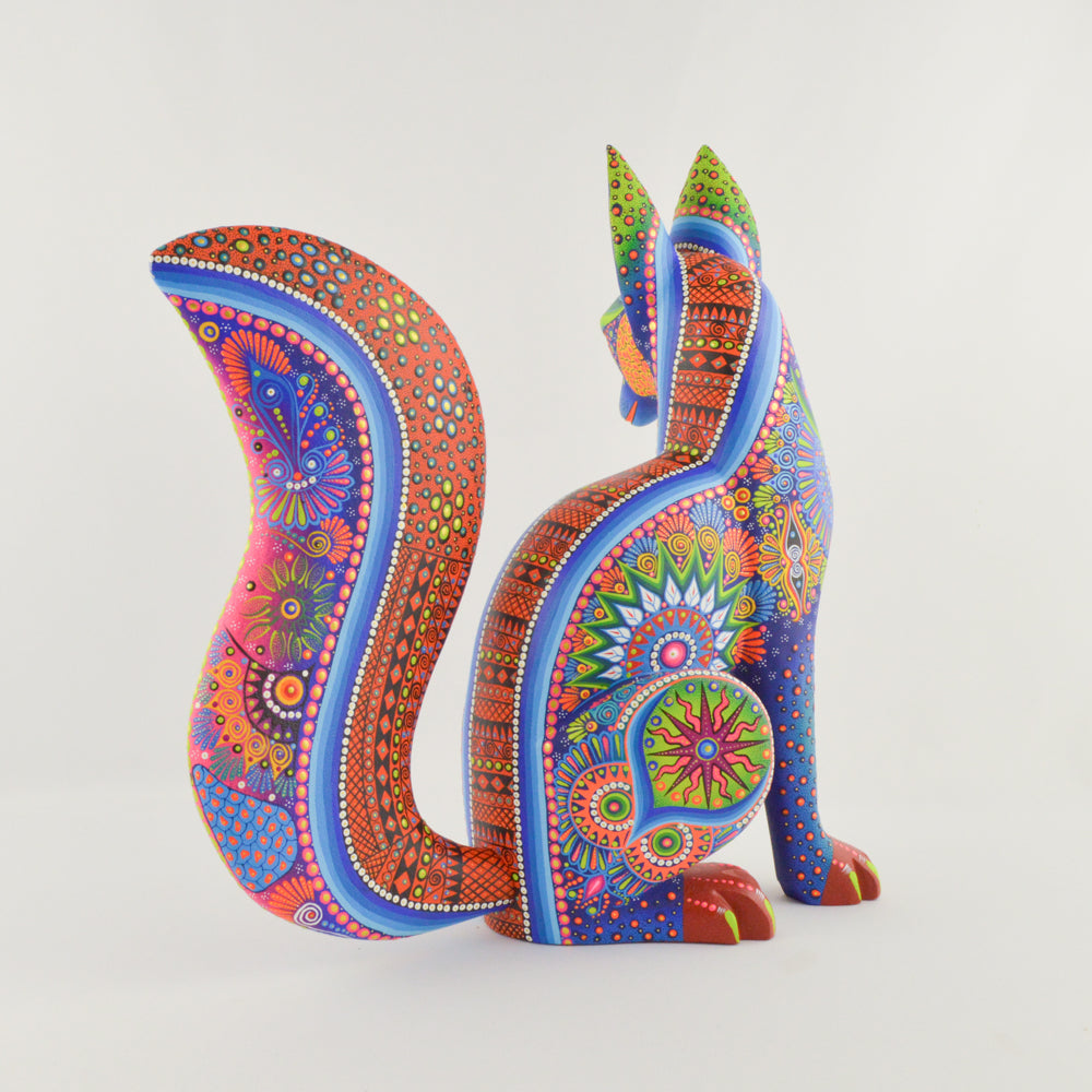 Fox Alebrije Oaxacan Wood Carving - magiamexica.com
