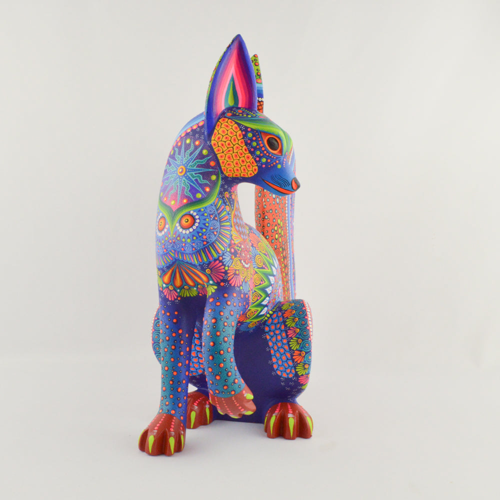 Fox Alebrije Oaxacan Wood Carving - magiamexica.com