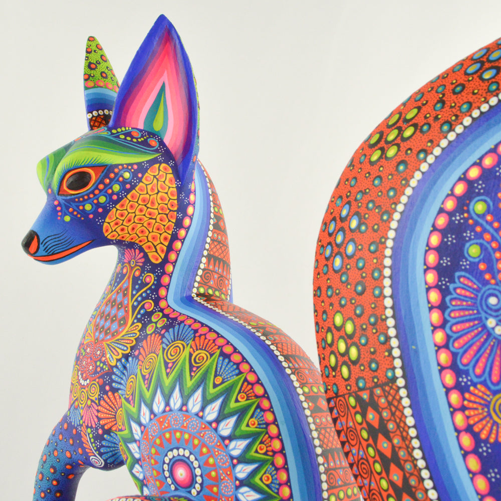 Fox Alebrije Oaxacan Wood Carving - magiamexica.com
