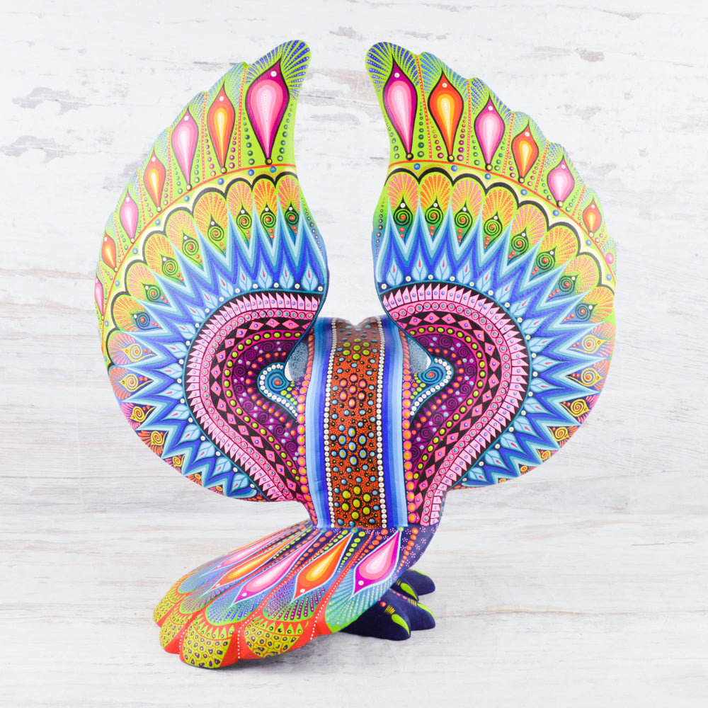 Owl Alebrije Wood Carving Handcrafts - Magia Mexica
