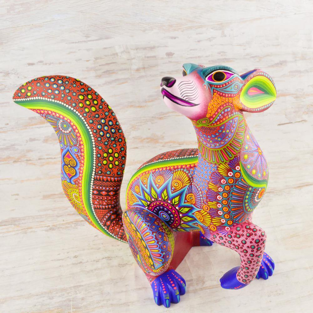 Alebrije Oaxacan Wood Carving Coyote - Magia Mexica