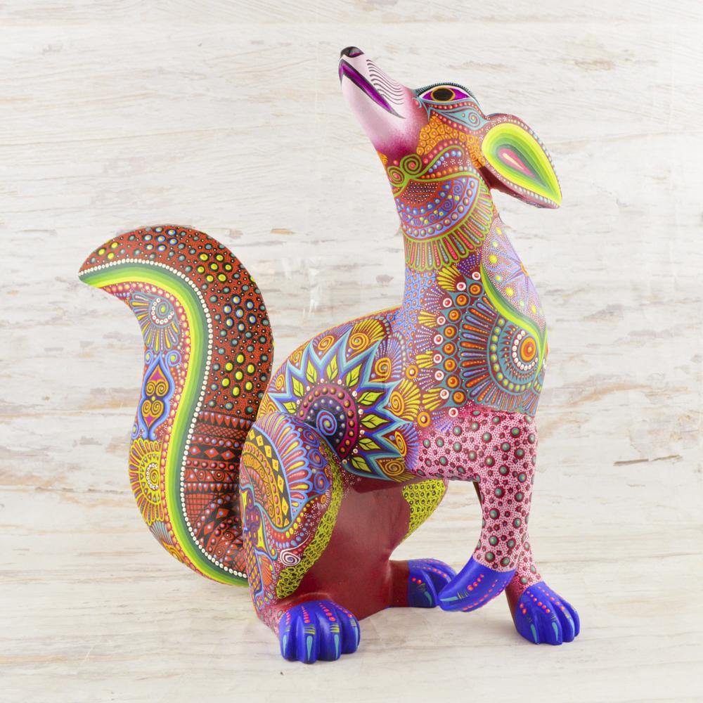 Alebrije Oaxacan Wood Carving Coyote - Magia Mexica