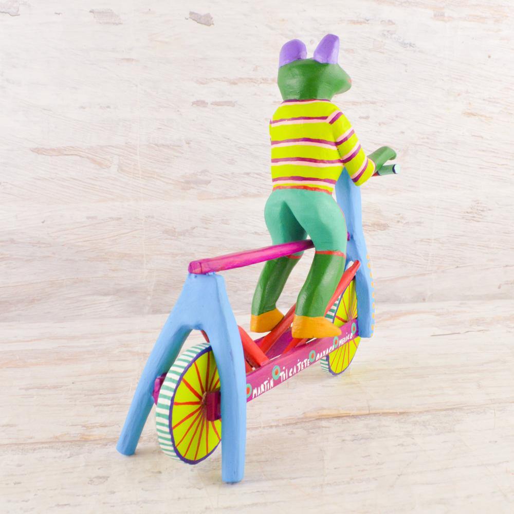 Alebrije Oaxacan Wood Carving Frog - Magia Mexica