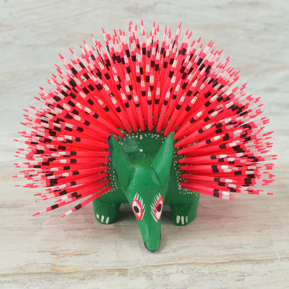 Alebrije Oaxacan Wood Carving Porcupine - Magia Mexica