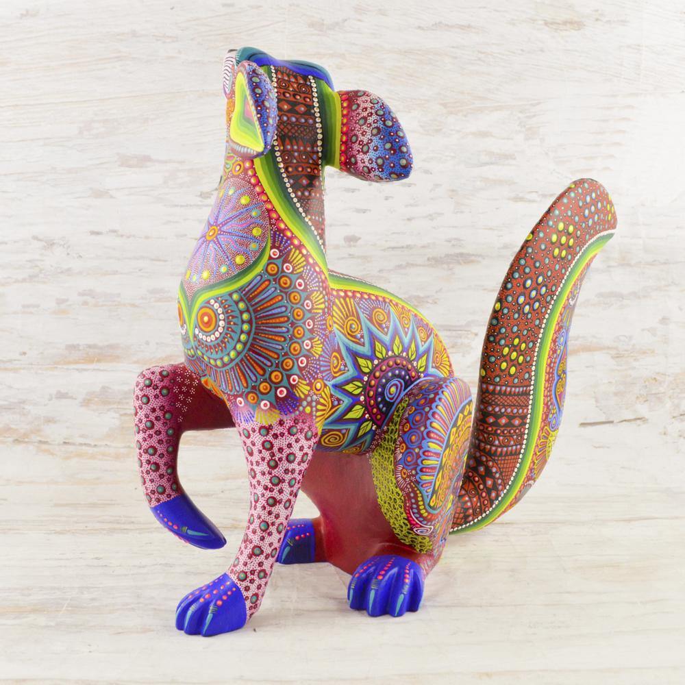 Alebrije Oaxacan Wood Carving Coyote - Magia Mexica