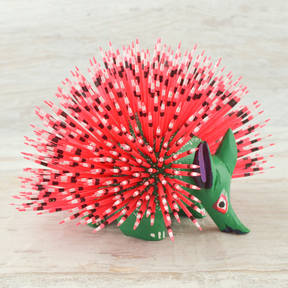 Alebrije Oaxacan Wood Carving Porcupine - Magia Mexica