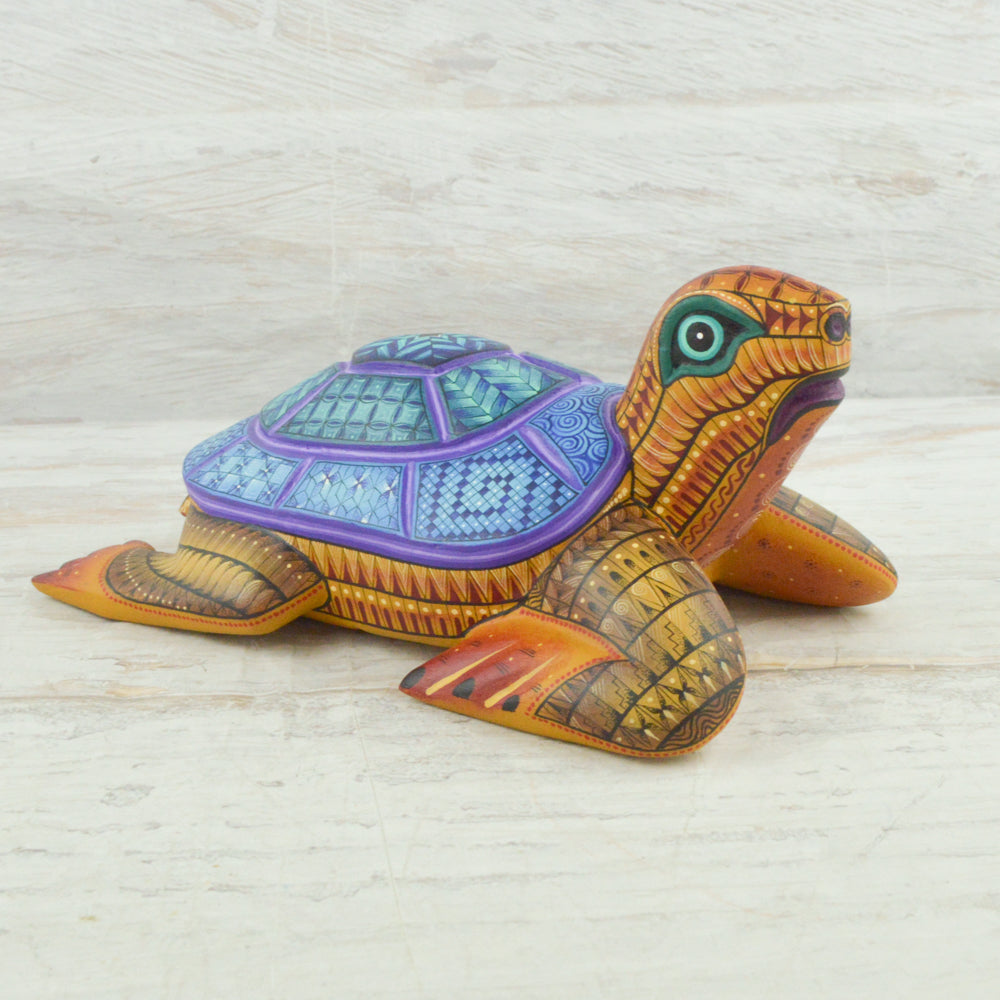 Turtle Alebrije Oaxacan Wood Carving - Magia Mexica