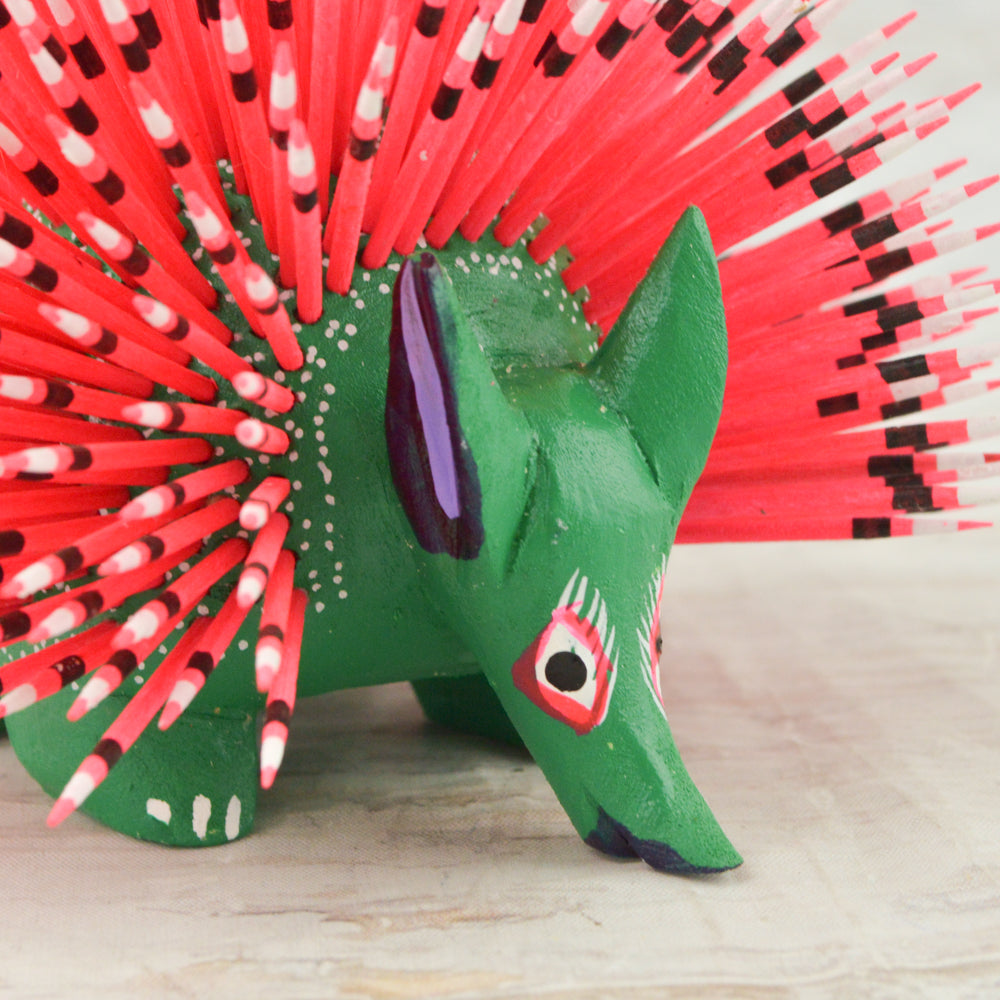 Alebrije Oaxacan Wood Carving Porcupine - Magia Mexica