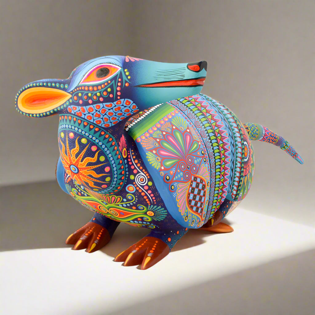 Armadillo Alebrije Wood Carving - magiamexica.com