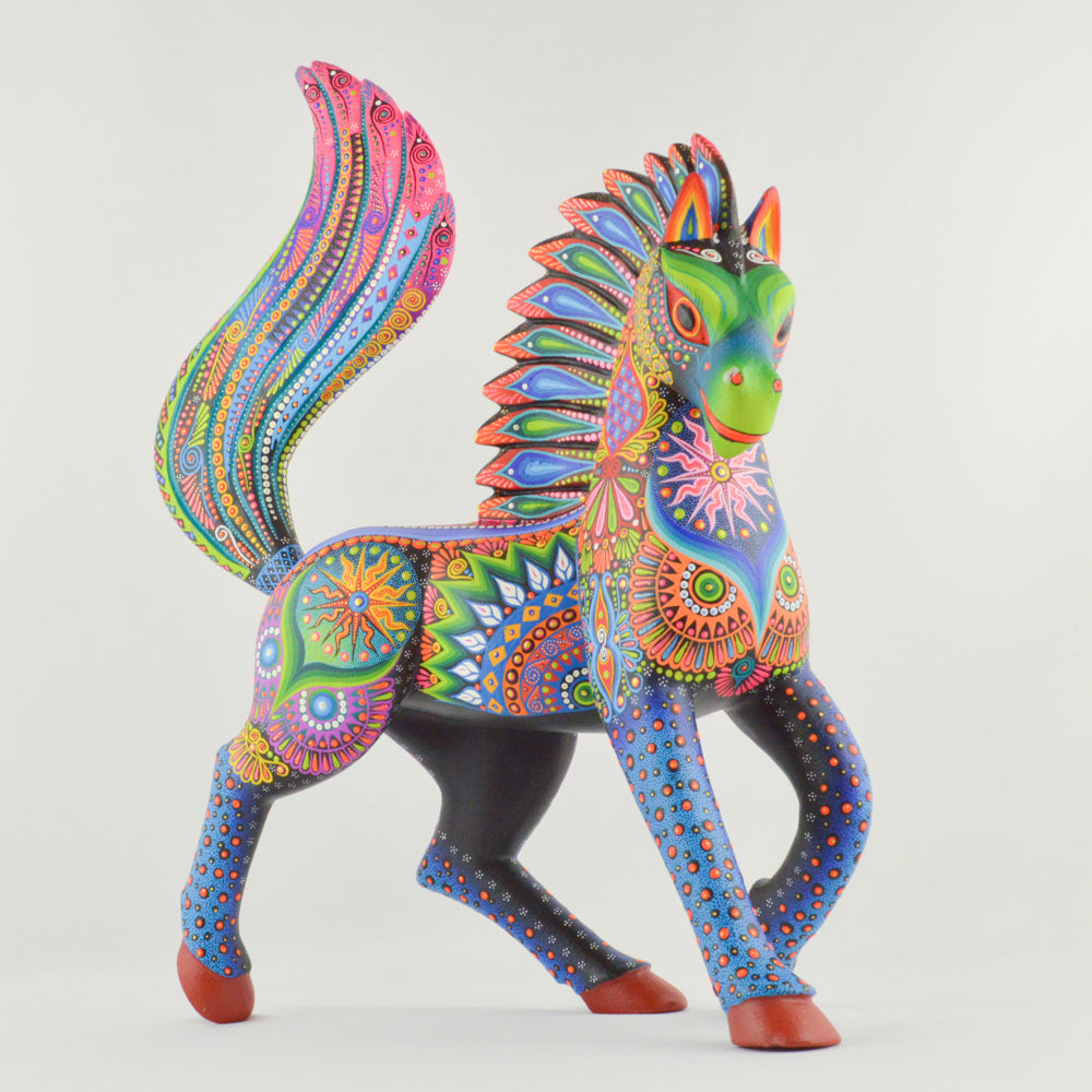 Horse Alebrije Oaxacan Wood Carving - magiamexica.com