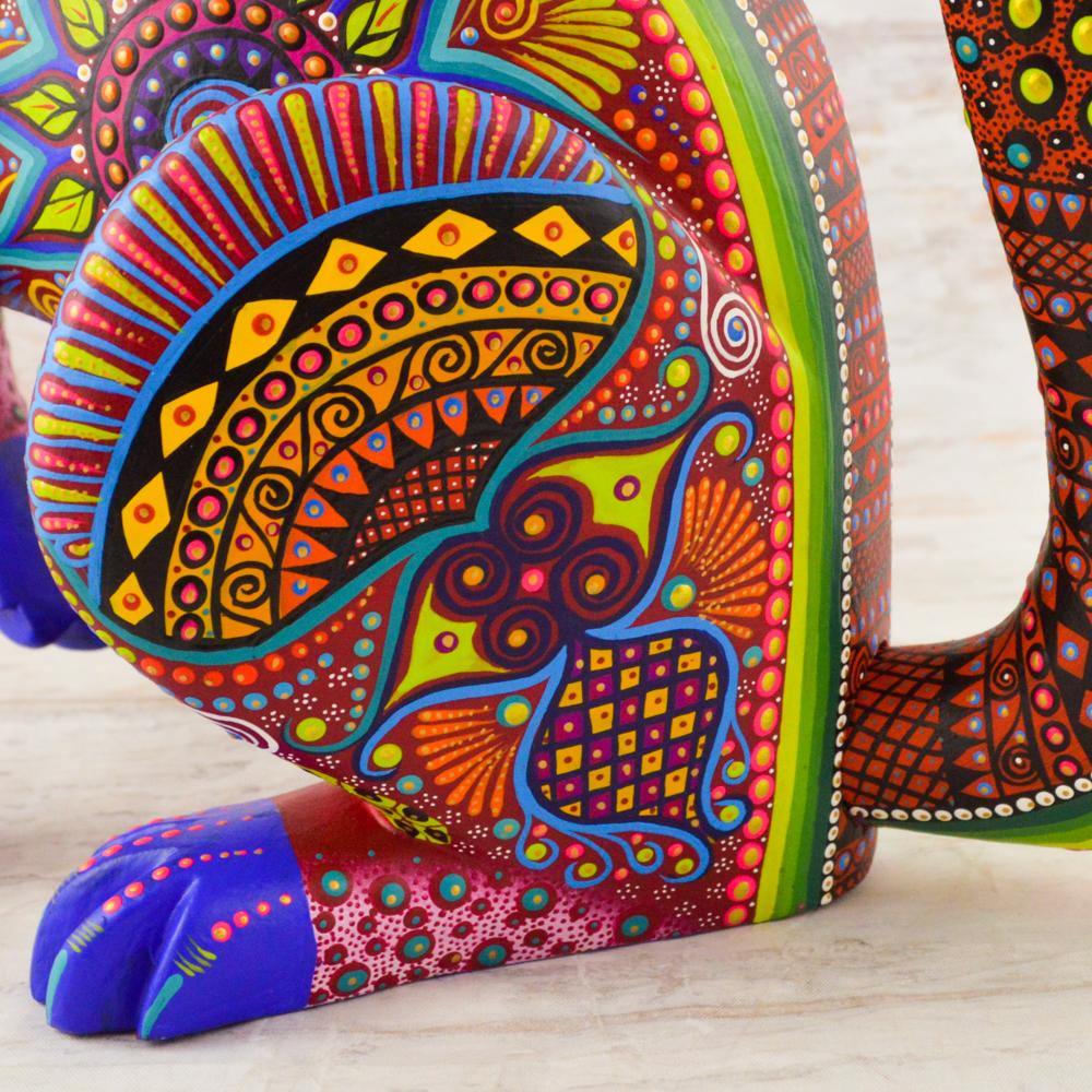 Alebrije Oaxacan Wood Carving Coyote - Magia Mexica