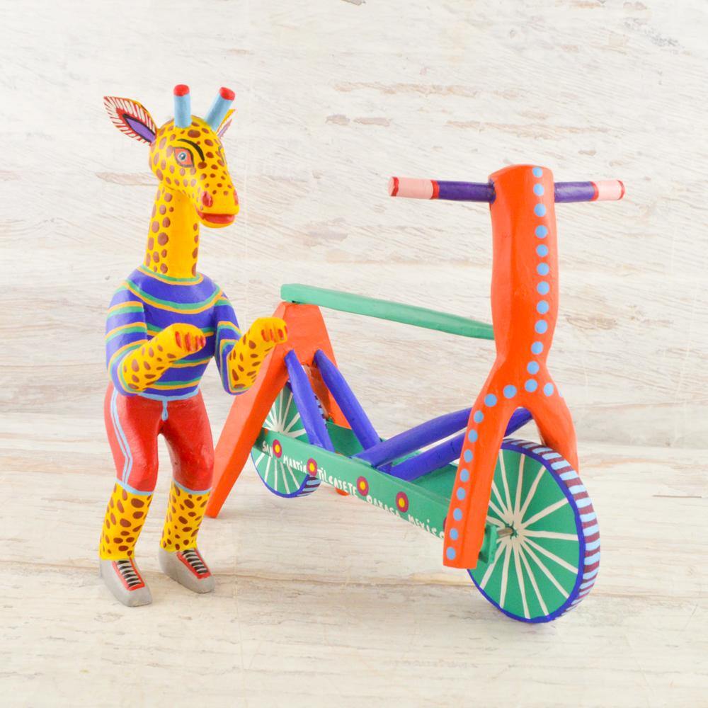 Alebrije Oaxacan Wood Carving Giraffe  - Magia Mexica