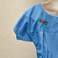 Embroidered Mexican Dress | Blue - Alebrije Huichol Mexican Folk art magiamexica.com