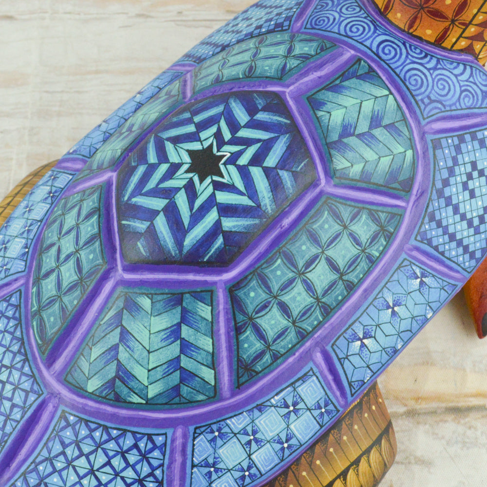 Turtle Alebrije Oaxacan Wood Carving - Magia Mexica
