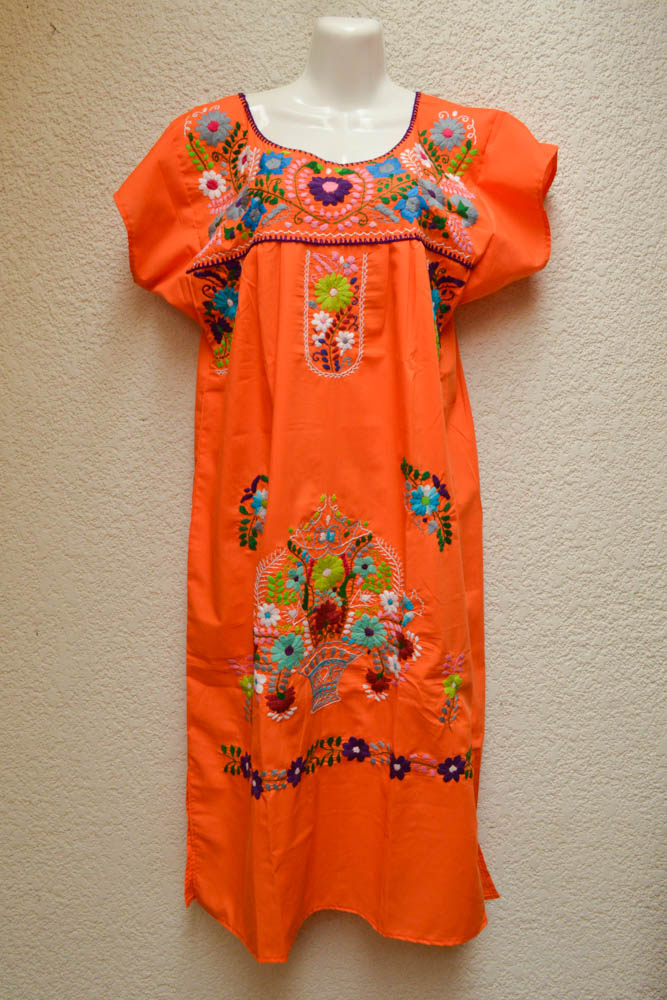 Embroidered Mexican Dress | Magia Mexica Long Embroidered Mexican Dress | Magia Mexica Long