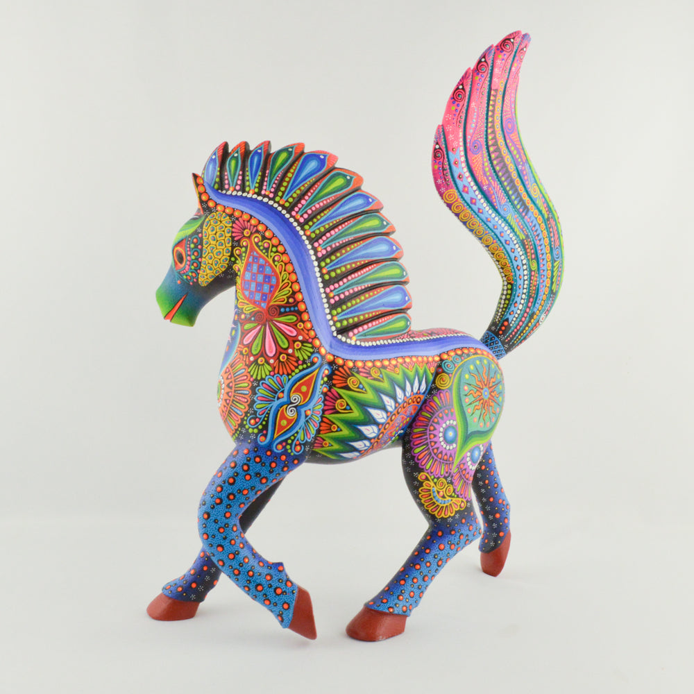 Horse Alebrije Oaxacan Wood Carving - magiamexica.com