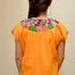 Embroidered Mexican Blouse | Amber - Alebrije Huichol Mexican Folk art magiamexica.com