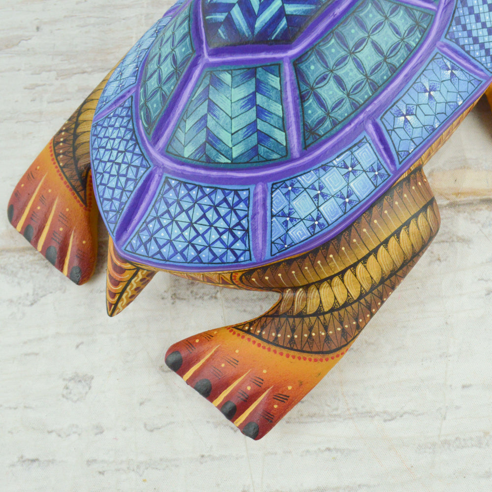 Turtle Alebrije Oaxacan Wood Carving - Magia Mexica