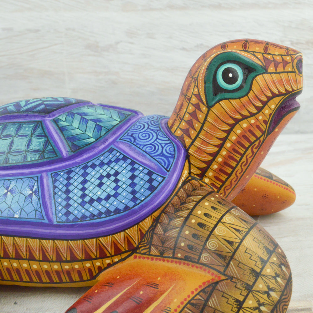Turtle Alebrije Oaxacan Wood Carving - Magia Mexica