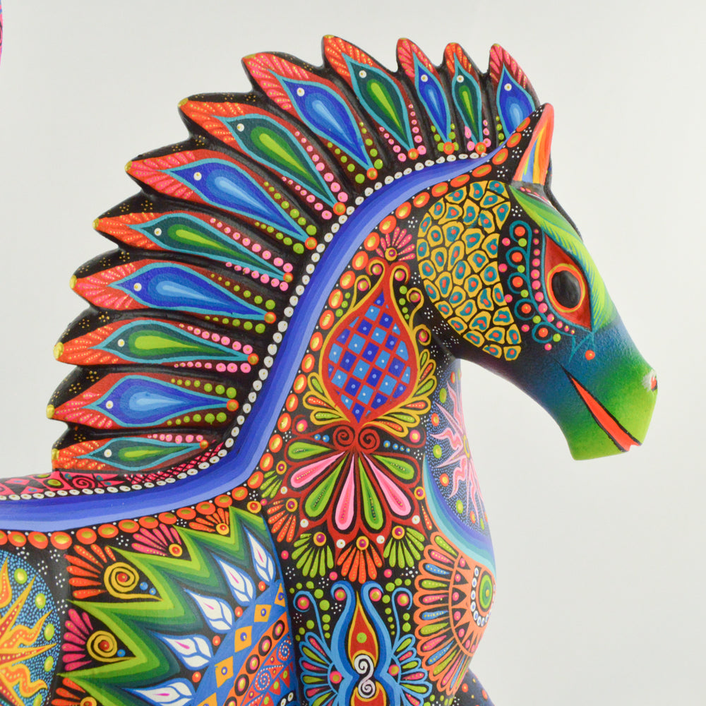 Horse Alebrije Oaxacan Wood Carving - magiamexica.com