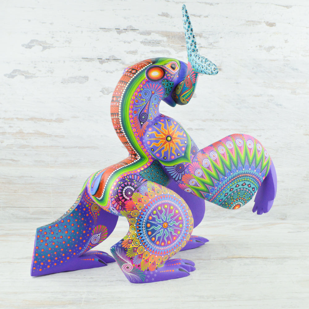 Polar Bear Alebrije Wood Carving Handcrafts - Magia Mexica