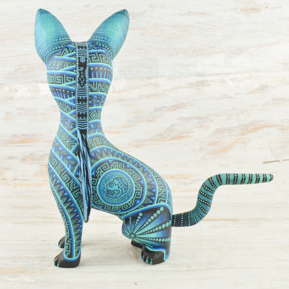 Xoloescuintle  Alebrije Oaxacan Wood Carving - Alebrije Huichol Mexican Folk art magiamexica.com