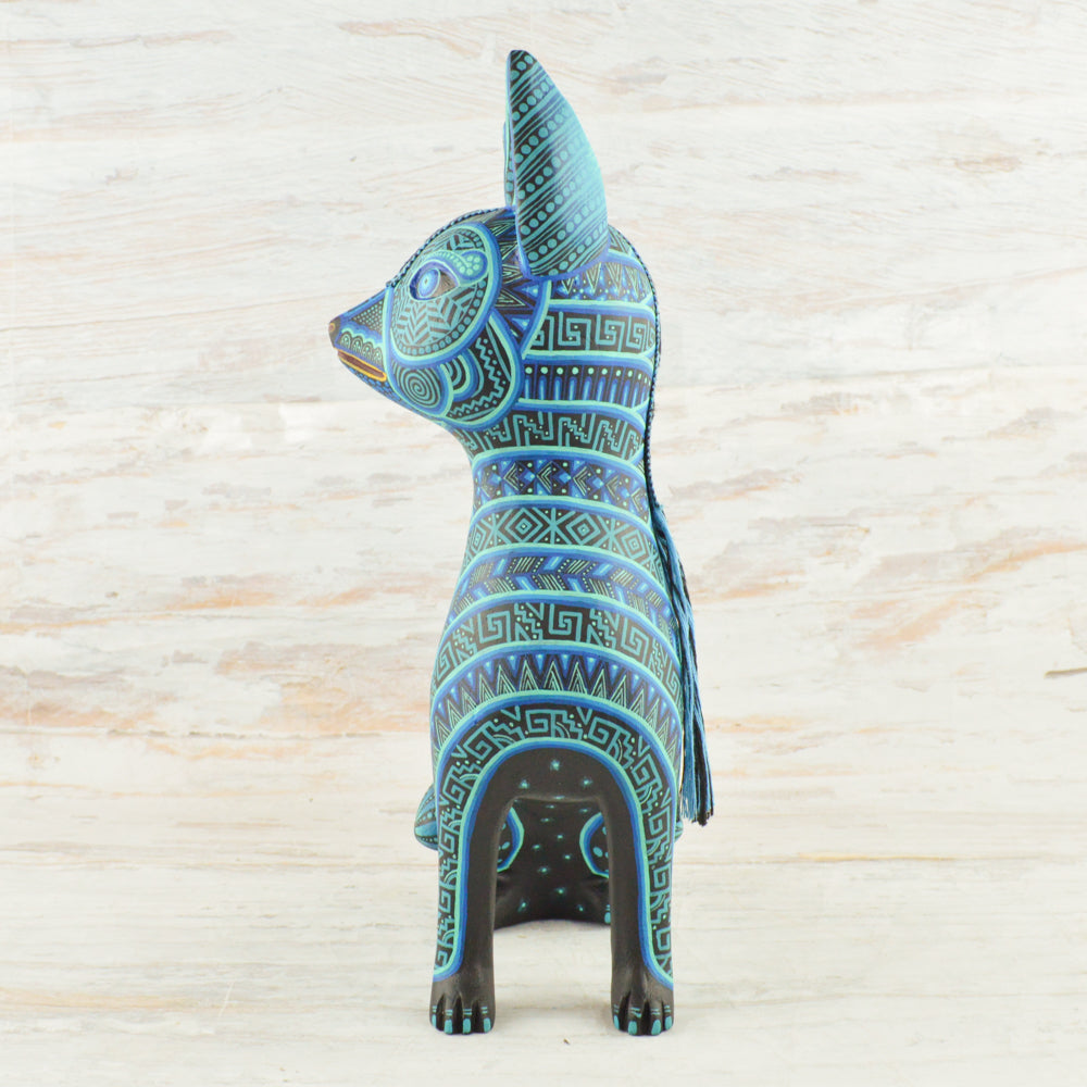 Xoloescuintle  Alebrije Oaxacan Wood Carving - Alebrije Huichol Mexican Folk art magiamexica.com