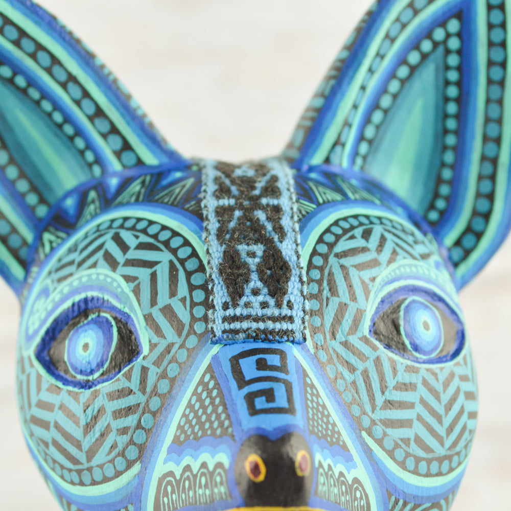 Xoloescuintle  Alebrije Oaxacan Wood Carving - Alebrije Huichol Mexican Folk art magiamexica.com