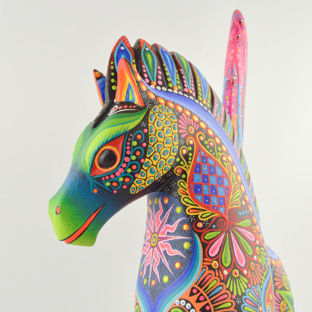 Horse Alebrije Oaxacan Wood Carving - magiamexica.com
