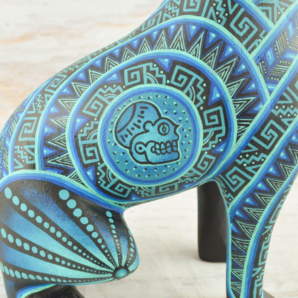 Xoloescuintle  Alebrije Oaxacan Wood Carving - Alebrije Huichol Mexican Folk art magiamexica.com