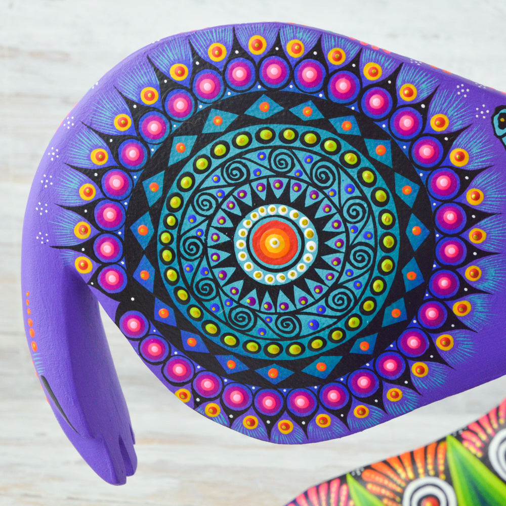 Polar Bear Alebrije Wood Carving Handcrafts - Magia Mexica